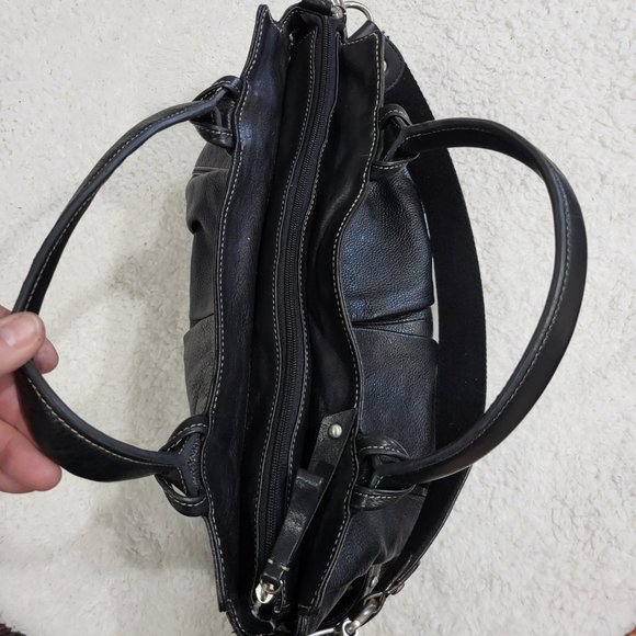 Fenn Wright Manson Leather Satchel Tote Black - Picture 5 of 13